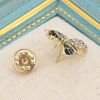 Pin's broches X2 abeille émail métal chic 0623505 doré