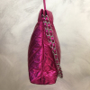 Sac à main porté épaule ou bandoulière simili-cuir matelassé brillant 0923532 fushia Sac à main porté épaule ou bandoulière simili-cuir matelassé brillant 0923532 fushia