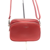 Sac porté épaule Flora&Co simili-cuir grainé 3 compartiments 0924008 rouge