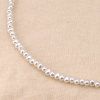 Collier billes imitation perle acrylique acier inox femme 0124116 blanc