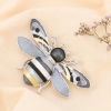 Broche aimantée vintage abeille métal émail coloré 0524011 noir