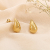 Boucles d'oreilles mini gouttes lisse effet miroir femme 0324185 doré
