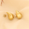 Boucles d'oreilles gouttes lisse effet miroir femme 0323648 doré