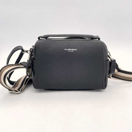 Sac bowling simili-cuir grainé Flora&Co femme 0924503 noir