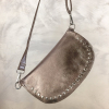 Sac banane cuir véritable métallisé petits clous dorés 0924518 bronze Sac banane cuir véritable métallisé petits clous dorés 0924518 bronze