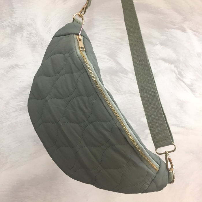 Sac banane synthétique matelassé 0924521 vert kaki Sac banane synthétique matelassé 0924521 vert kaki
