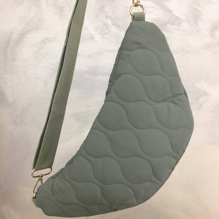 Sac banane synthétique matelassé 0924521 vert kaki