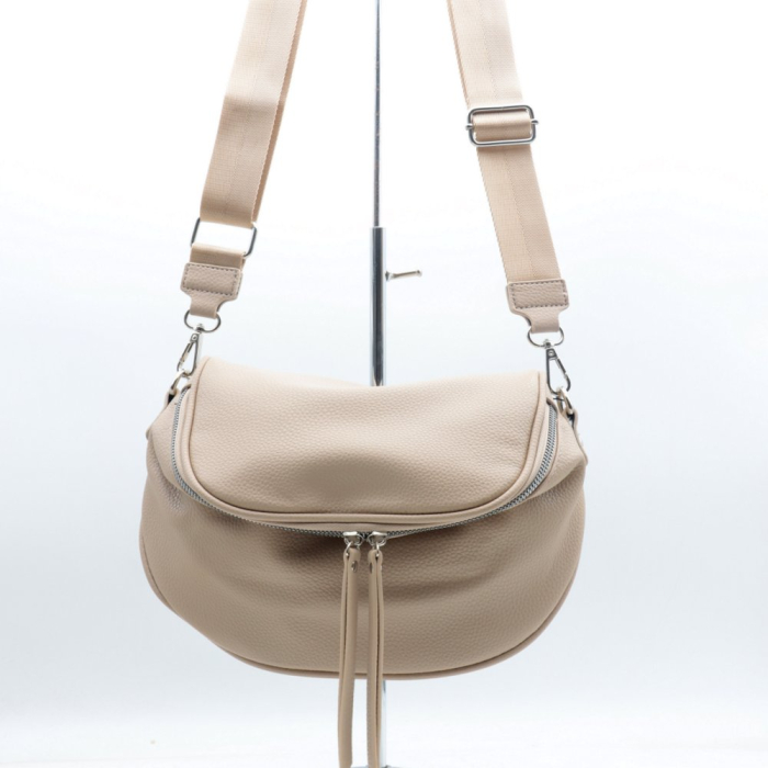 Sac banane XL Flora&Co simili-cuir souple grainé poche extérieure zippée 0922532 naturel/beige Sac banane XL Flora&Co simili-cuir souple grainé poche extérieure zippée 0922532 naturel/beige