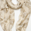 Foulard Mousseline Coton Viscose Motifs Élégants Irisés 0725007 naturel/beige