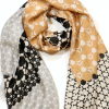 Étole Coton Viscose Motifs Géométriques Multicolores 0725017 noir Étole Coton Viscose Motifs Géométriques Multicolores 0725017 noir