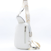 Sacoche de poitrine simili-cuir grainé Flora&Co femme 0924019 blanc