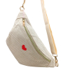 Sac Banane Imprimé Vichy Floral Rayures Synthétique 0925008 naturel/beige Sac Banane Imprimé Vichy Floral Rayures Synthétique 0925008 naturel/beige