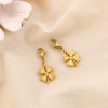 2 Charms Trèfle à Quatre Feuilles Acier Inoxydable 0625028 doré