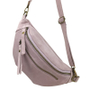 Sac banane cuir véritable daim 0924001 lilas