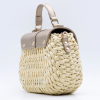 Sac à main Flora&Co paille papier simili-cuir 0925018 beige taupe métal Sac à main Flora&Co paille papier simili-cuir 0925018 beige taupe métal