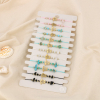 Lot de 12 bracelets réglables fantaisie tortue et pierres 0225203 multi