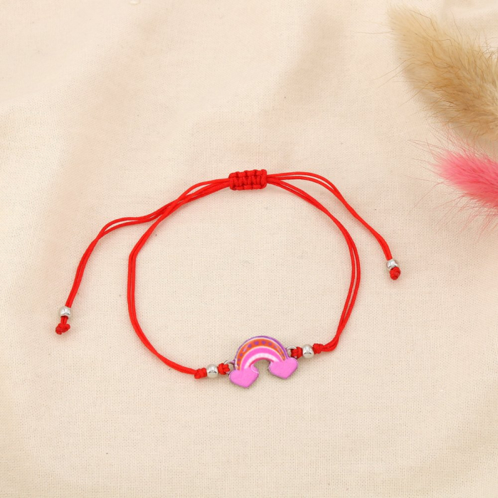 Lot de 12 bracelets fantaisie coulissants arc-en-ciel 0225205 multi