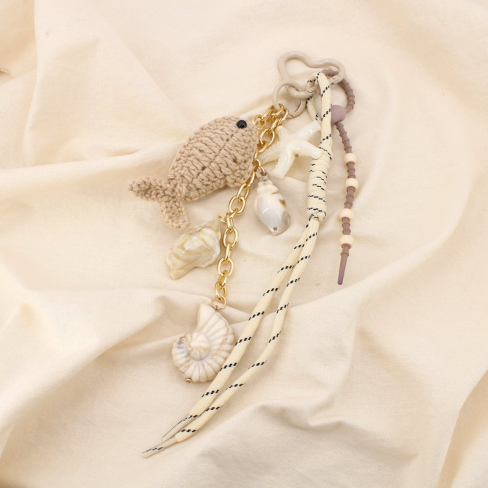 Bijou de sac poisson 0825027 naturel/beige