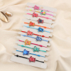 Lot de 12 bracelets fantaisie élastiques – Tortue en émail 0225208 multi2