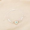 Ensemble 12 bracelets coulissant œil résine cristal 0225248 blanc