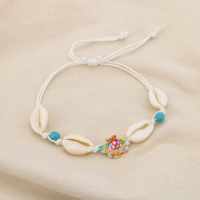 Set 12 bracelets coulissant coquillage pierre tortue 0225253 multi