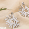 Boucles d’oreilles fleur strassée acier inoxydable 0323616 argenté Boucles d’oreilles fleur strassée acier inoxydable 0323616 argenté