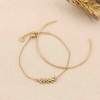 Duo de bracelets acier inoxydable Minimalisme & accumulation 0223030 doré