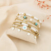 Ensemble 6 Bracelets Femme Acier Inoxydable 0225255 blanc
