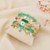 Ensemble 6 Bracelets Femme Acier Inoxydable 0225256 vert