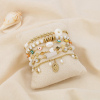 Ensemble 6 Bracelets Femme Acier Inoxydable 0225258 blanc
