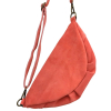 SAC BANANE CUIR VÉRITABLE DAIM 0924001 rouge corail SAC BANANE CUIR VÉRITABLE DAIM 0924001 rouge corail