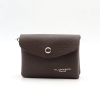 Porte-Monnaie Compact simili-cuir grainé Flora&Co 0925004 (lot de 2) marron chocolat
