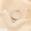 Bague acier inoxydable fine breloque coeur 0425018 argenté Bague acier inoxydable fine breloque coeur 0425018 argenté