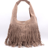 Sac porté épaule Flora&Co simili daim franges 0925502 taupe