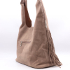 Sac porté épaule Flora&Co simili daim franges 0925502 taupe Sac porté épaule Flora&Co simili daim franges 0925502 taupe