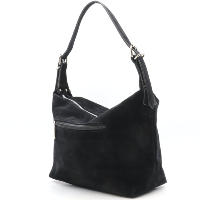 Sac porté épaule Flora&Co simili daim anse 0925504 noir