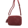 Sac à bandoulière Flora&Co simili daim pompon 0925505 rouge bordeaux Sac à bandoulière Flora&Co simili daim pompon 0925505 rouge bordeaux
