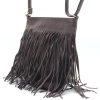 Sac à bandoulière Flora&Co simili daim franges 0925506 gris foncé Sac à bandoulière Flora&Co simili daim franges 0925506 gris foncé