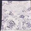 Foulard carré satin polyester motifs floraux 0725519 mauve Foulard carré satin polyester motifs floraux 0725519 mauve
