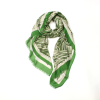 Écharpe viscose coton imprimé graphique 0725511 vert