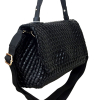 Sac porté épaule tressé simili-cuir 0925515 noir Sac porté épaule tressé simili-cuir 0925515 noir