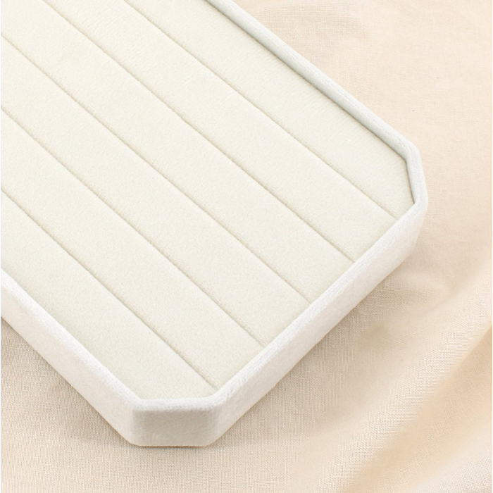 Présentoir Bagues carton tissu velours 0625533 naturel/beige