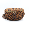 Sac banane motif zèbre velours Flora&Co 0925518 bronze