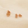 12 paires de puce d'oreilles fleur acier inoxydable 6 mm 0319522 doré rose 12 paires de puce d'oreilles fleur acier inoxydable 6 mm 0319522 doré rose
