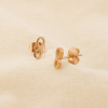 12 paires de puce d'oreilles infini acier inoxydable 0319524 doré rose 12 paires de puce d'oreilles infini acier inoxydable 0319524 doré rose