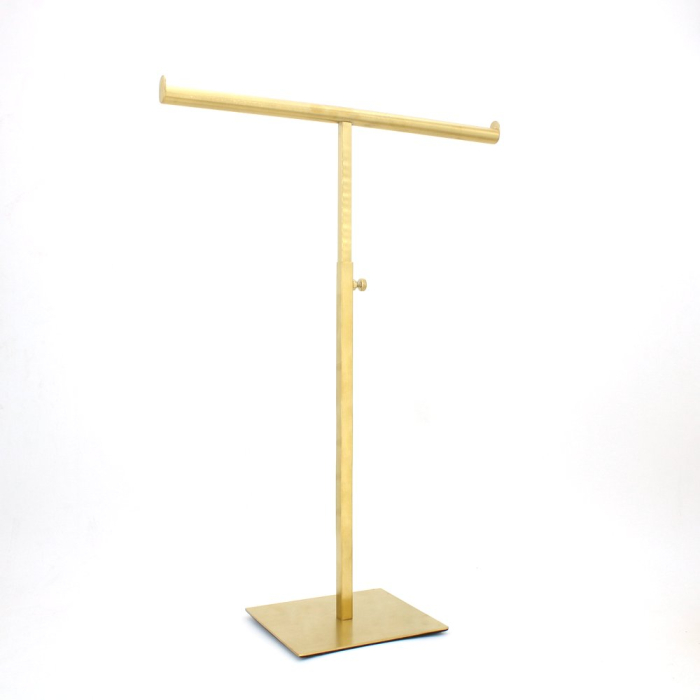Présentoir colliers ajustable métal brossé 0625548 doré Présentoir colliers ajustable métal brossé 0625548 doré