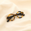 Broche lunettes résine effet écaille épingle métal 0525512 naturel/beige