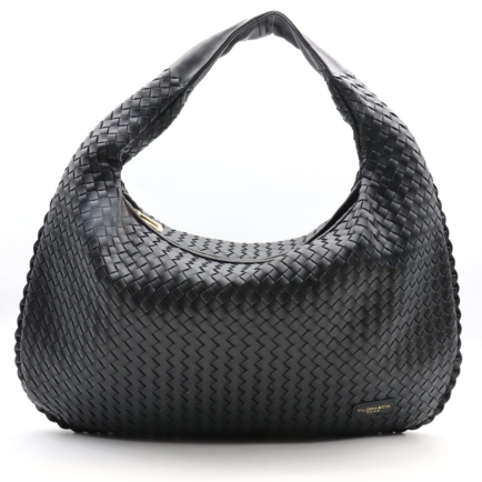Sac à main Flora&Co simili-cuir tressé 0925530 noir