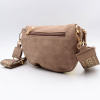 Sac banane Flora&Co en simili daim bandoulière fantaisie 0925501 taupe