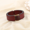 Bracelet jonc résine acier ouvrable effet mat 0225593 rouge bordeaux